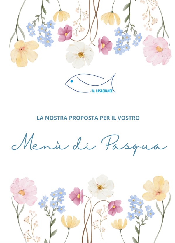 MENU' DI PASQUA 2025 